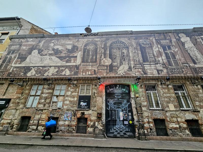 Jewish district and street art