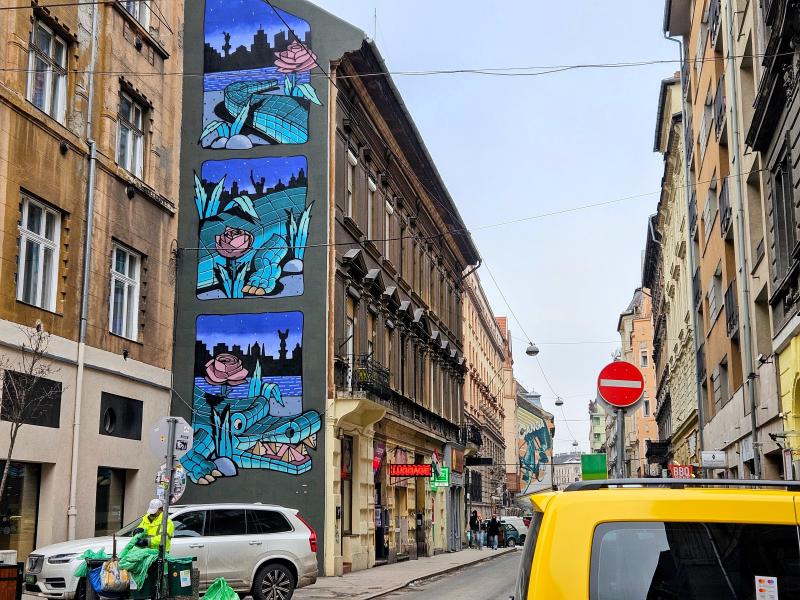 Jewish district and street art